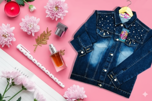 embellished denim jacket